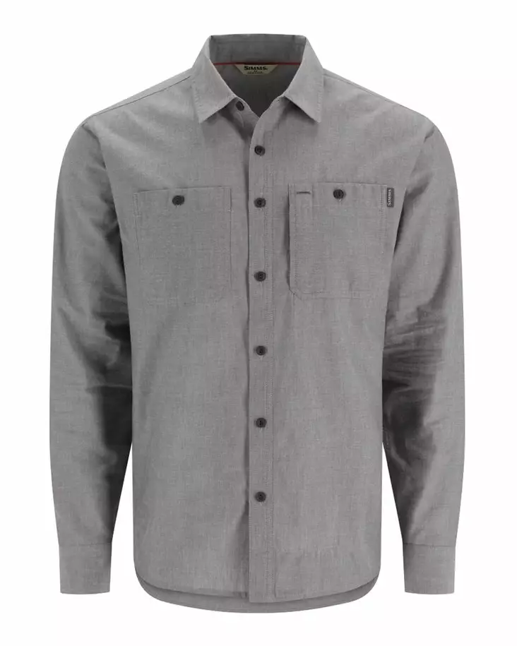 Simms Cutbank Chambray Shirt Cinder Chambray - Shirts - 694264609941 - 2