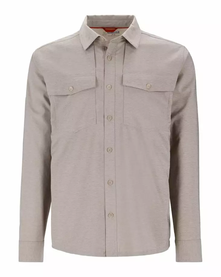 Simms No-See-Um Bugstopper Shirt Dolomite Heather - Shirts - 694264679821 - 2