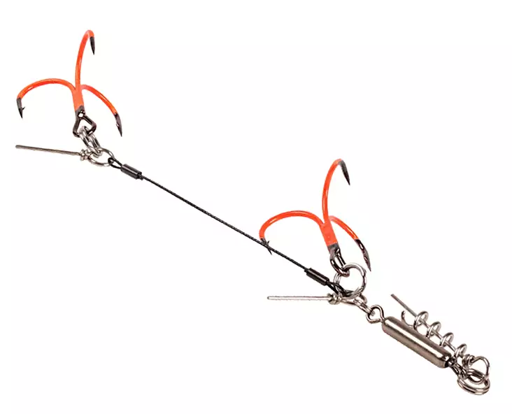 CWC Rattle UV Tandem Stinger - Pike Rigs and Accessories - 7340029439331 - 1