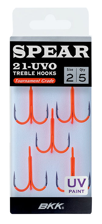 BKK Spear-21 UVO Treble Fl. Orange - Hooks - 6970595283581 - 1