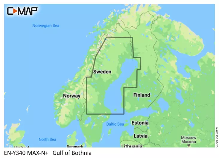 C-MAP LOC-Y340 Gulf Of Bothnia - Maps - 9420024192801 - 1