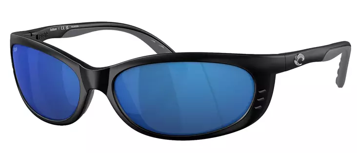 Costa Fathom Black, Blue Mirror 580P - Plastic Lenses - 097963533171 - 1