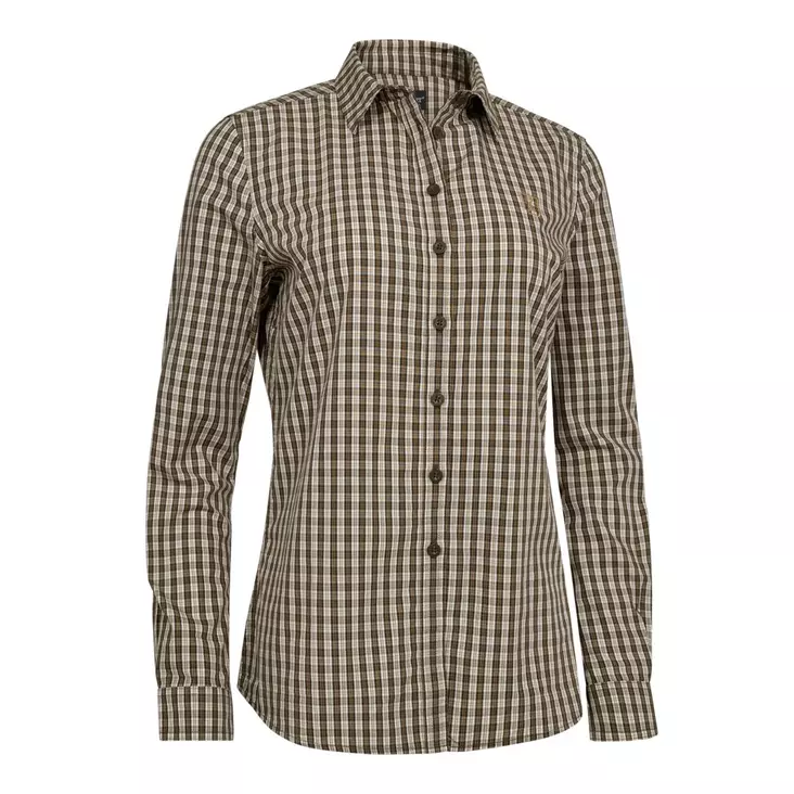 Deerhunter Lady Bridget Shirt Brown Check - Shirts - 5702827251171 - 1