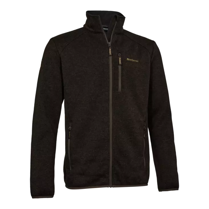 Deerhunter Moor Knitted Jacket Brown Leaf - Hunting Jackets for Men - 5702827244821 - 1