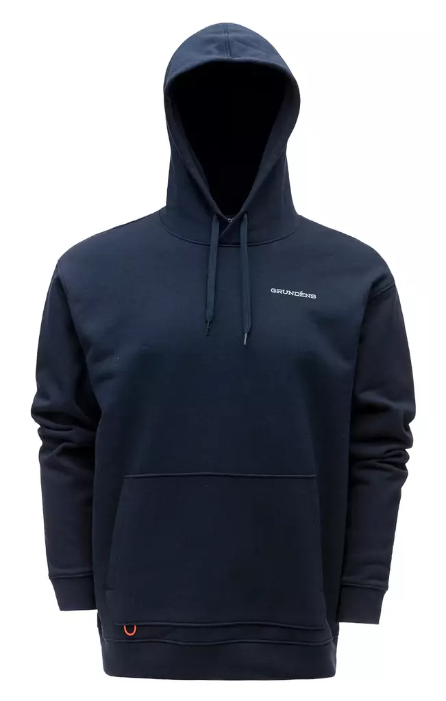 Grundens Logo Boat Hoodie Dark Navy - Sweatshirts - 0840316314091 - 1