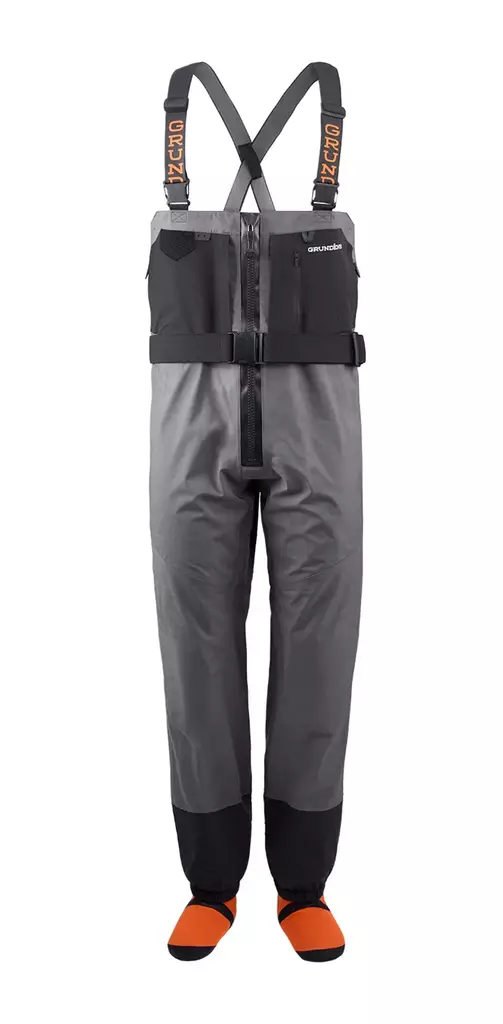 Grundens Men's Vector Zip Stockingfoot Wader Anchor - Waders - 0840316333801 - 1