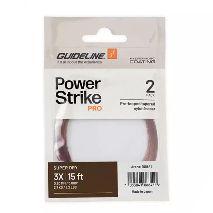 Guideline Power Strike PRO Super Dry 15ft - Nylon Leaders - 7033841088411 - 1