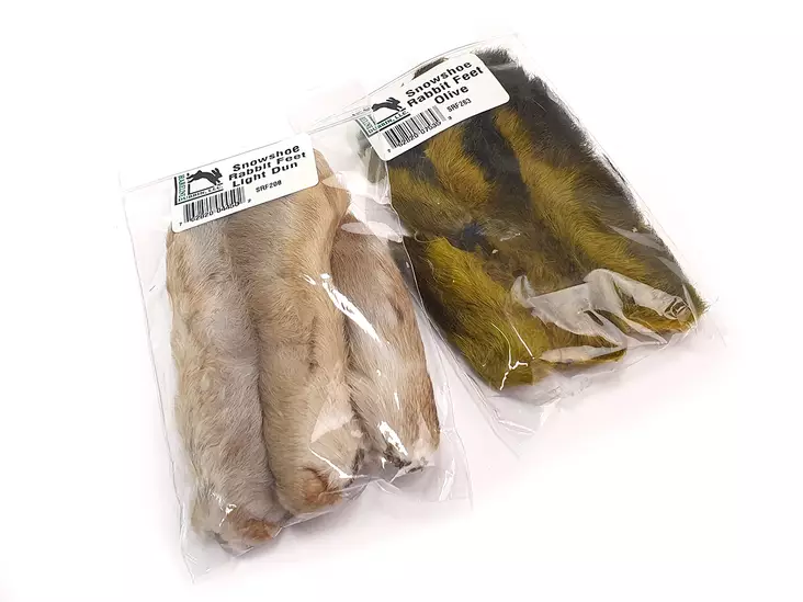 Hareline Snowshoe Rabbit Feet - Tails - 40500100021 - 1