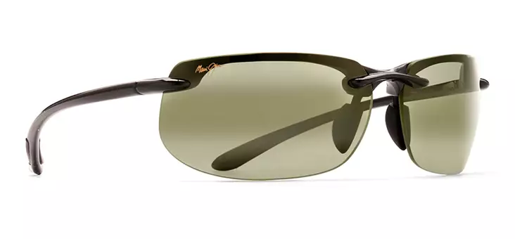 Maui Jim Banyans - Gloss Black Frame with HT Lens - Plastic Lenses - 603429014711 - 1