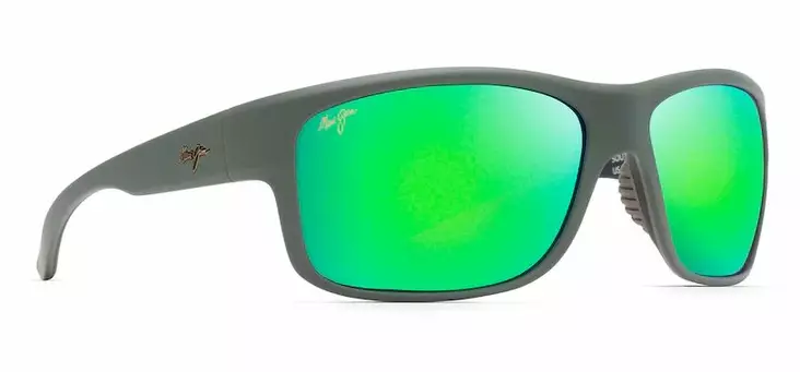Maui Jim Southern Cross - Matte Khaki Frame with Green Mirror Lens - Glass Lenses - 603429056971 - 1