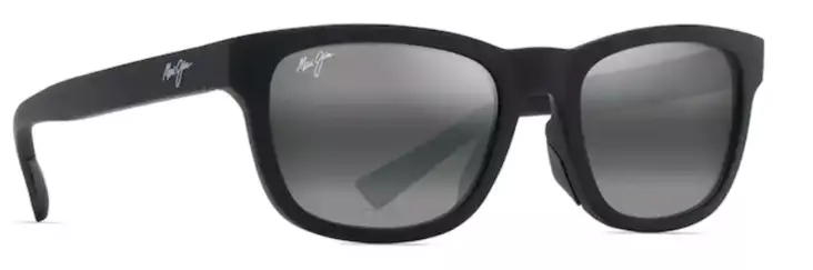 Maui Kapi'i Matte Black Fr - N Grey Lens - Glass Lenses - 603429076771 - 1