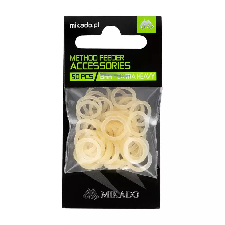 Mikado Method Feeder Pellet Bands Extra Heavy Transparent 5mm - Feeder Connectors, Beads & Stops - 5900637682981 - 1