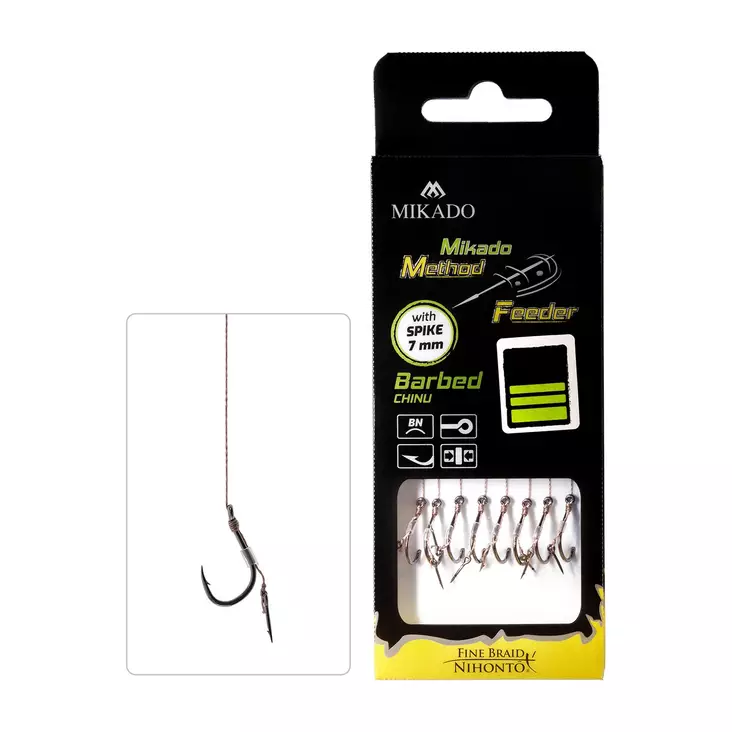 Mikado MF Rig HMFB212I Spike Braid Barbed - Ready Tied Hooks - 5900637722151 - 1