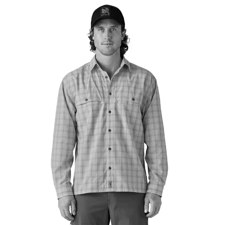Patagonia Mens L/S Island Hopper Shirt Utility Blue - Ruoto.com