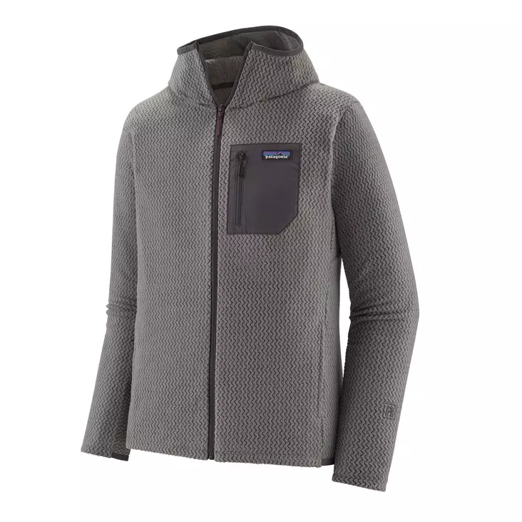 Patagonia Mens R1 Air Full-Zip Hoody Forever Grey - Fleece Shirts - 196924798731 - 1
