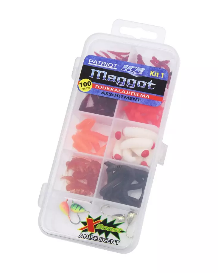 Patriot Ice Maggot Assortment Artificial maggot assortment - Ruoto