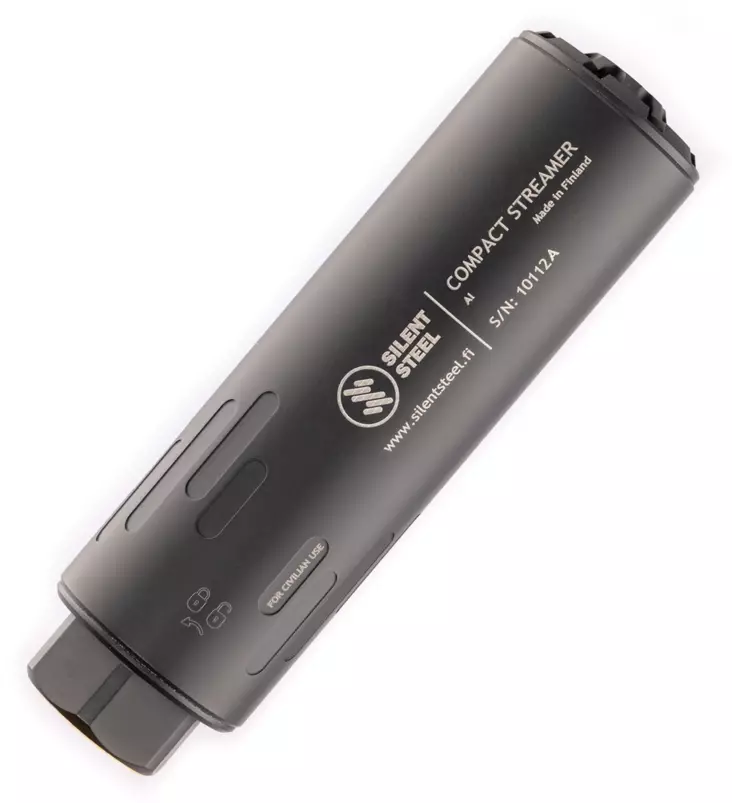 Silent Steel Compact Baffle Streamer 6,5 Armor Black - Suppressors for Precision Rifles - CSTB65B-AL-14x1 - 1