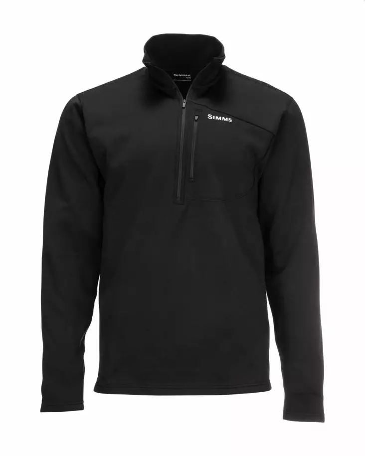 Simms Thermal 1/4 Zip Top Black -kerrastopaita - Under Layer Shirts - 694264549551 - 1