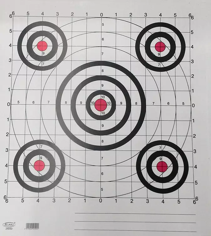 Tarkka Kiikarin Kohdistustaulu - Shooting Targets - 6410362405001 - 1