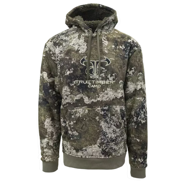 TrueTimber High Pile Fleece Hoodie Strata - Shirts - 841985147331 - 1