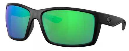 Costa Reefton Black, Green Mirror 580P - Plastic Lenses - 097963555722 - 1