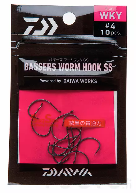 Daiwa Bassers Worm Hook SS Wacky - Jig Hooks - 4960652839082 - 1