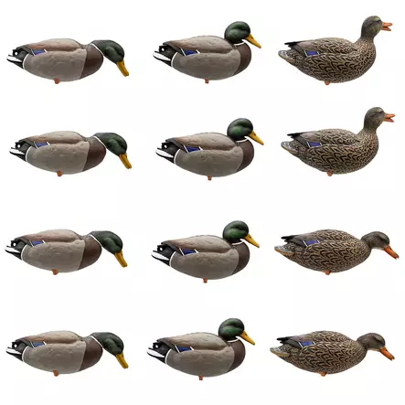 Final Approach Live Full Body Mallards 12pcs - Decoys - 071617045602 - 1