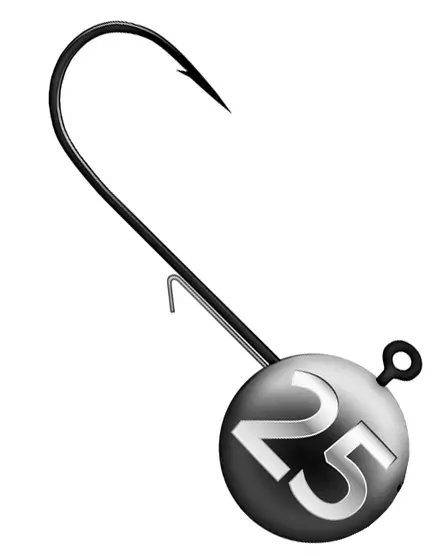 K.P Round Jig Head 25g #2/0 3pcs - Jig Heads - 6438239079612 - 1