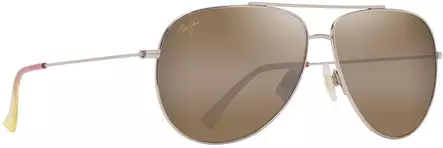 Maui Jim Hauoli XL - Shiny Gold Frame with HCL Bronze Lens - Plastic Lenses - 603429080082 - 1