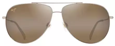 Maui Jim Hauoli XL - Shiny Gold Frame with HCL Bronze Lens - Plastic Lenses - 603429080082 - 2