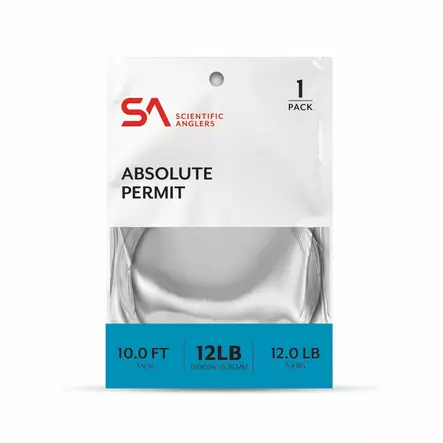 Scientific Anglers Absolute Permit Leader 10' - Nylon Leaders - 840309134552 - 2