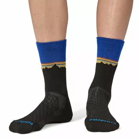 Patagonia Merino Wool Blend Crew Socks, Classic Fitz Roy: Viking