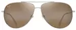 Maui Jim Hauoli XL - Shiny Gold Frame with HCL Bronze Lens - Plastic Lenses - 603429080082 - 2
