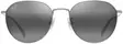 Maui Jim Kauwela - Shiny Silver Frame with Neutral Grey Lens - Plastic Lenses - 603429084332 - 2