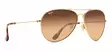 Maui Jim Mavericks - Gold Titanium Frame with HCL Bronze Lens - Plastic Lenses - 603429022112 - 1