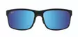 Maui Jim Pokowai Arch - Matt Black Frame with Blue Hawaii Lens - Plastic Lenses - MM439-002 - 2