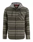 Simms Santee Flannel Hoody Hickory Dolomite Blanket Stripe - Shirts - 694264656402 - 1