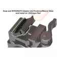 UTG Dovetail-to-Picatinny Snap-on Rail Adaptors, 2pcs/Pack - Picatinny and Weaver - 4712274529052 - 6