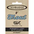 Vision Trout Leader 9' - Nylon Leaders - 6417512300902 - 3