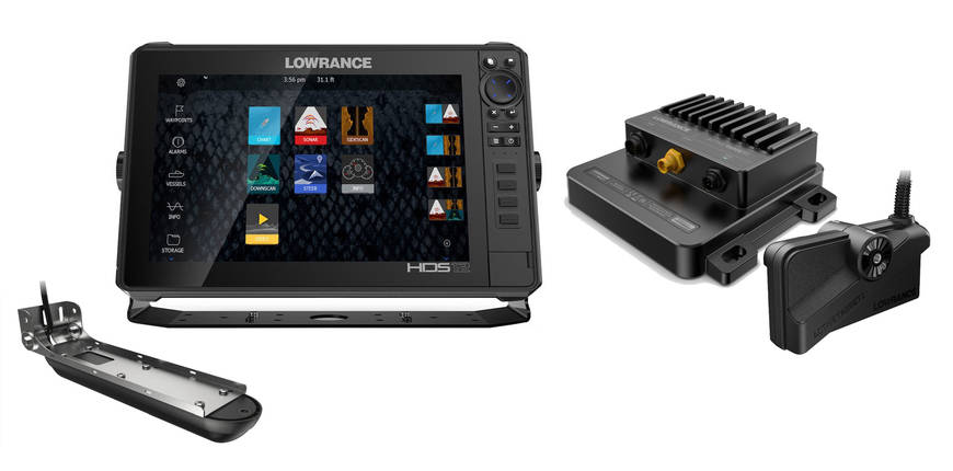 LOWRANCE ローランス HDS-12 LIVE 魚群探知機 架台つきノブなし 正規 