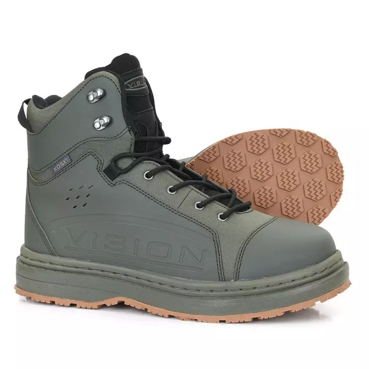 Vision Koski Gummi 2.0 Green - Wading Boots - 6417512846882 - 1