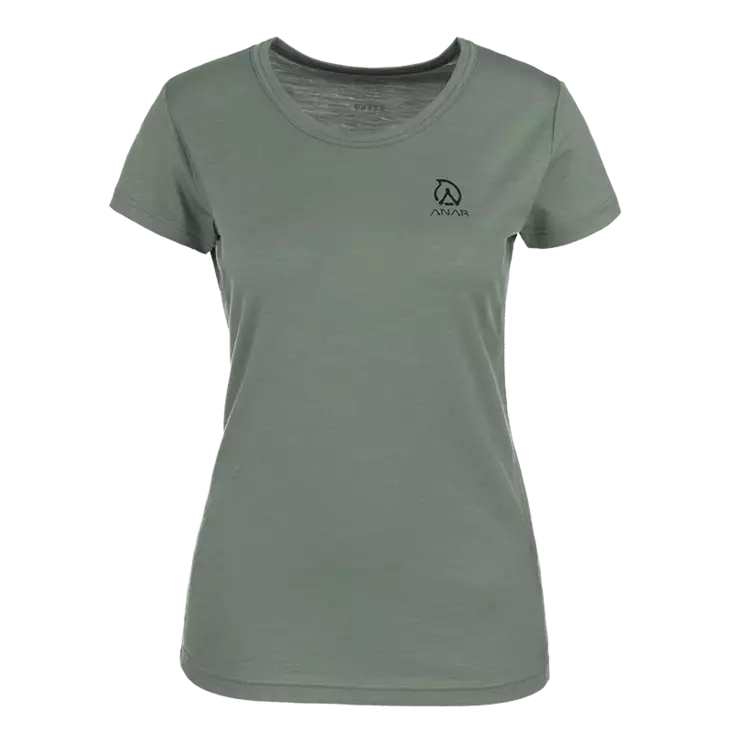 Anar Galda W's Merino T-Shirt Green - Hunters Underwear - 6438014294322 - 1