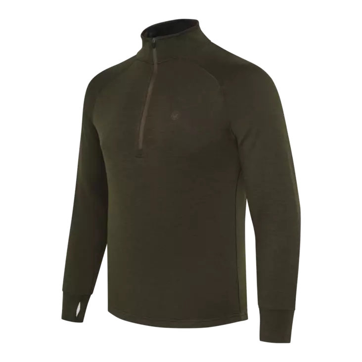 Beretta Glider Merino Half Zip Sweater Green Moss - Hunters Underwear - 8051832693832 - 1