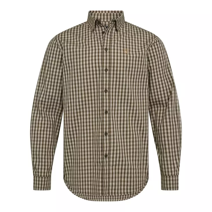 Deerhunter Baldwin Shirt Brown Check - Shirts - 5702827251102 - 1