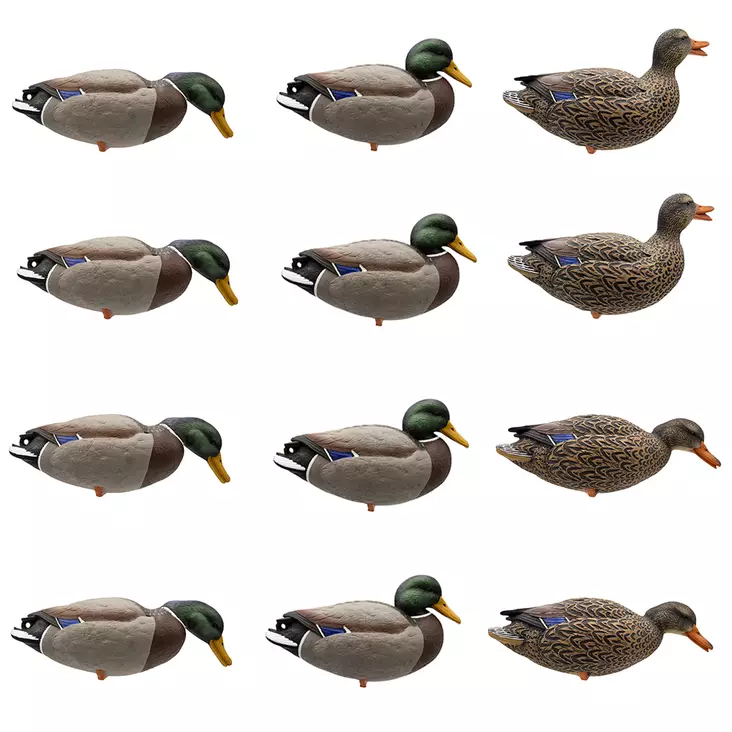 Final Approach Live Full Body Mallards 12pcs - Decoys - 071617045602 - 1