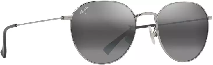 Maui Jim Kauwela - Shiny Silver Frame with Neutral Grey Lens - Plastic Lenses - 603429084332 - 1