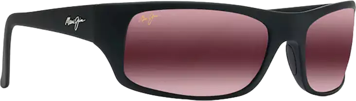 Maui Jim Peahi - Matte Black Frame with Rose Lens - Plastic Lenses - MM202-022 - 1