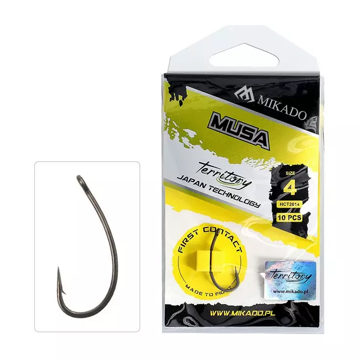 Mikado Territory Musa Teflon - Curve Shank Hooks - 5900637720102 - 1