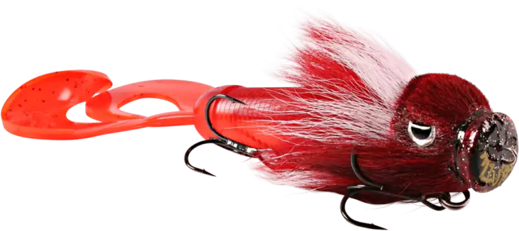 GAI LURE'S　GAI POP115パールレッド管理番号M0292 Miuras Lures Miuras Mouse Mini 20cm 40g Fly for a big pike