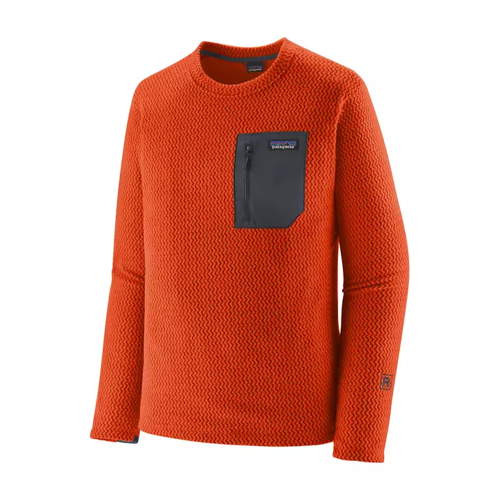 Patagonia Mens R1 Air Crew Pollinator Orange - Ruoto.com webstore